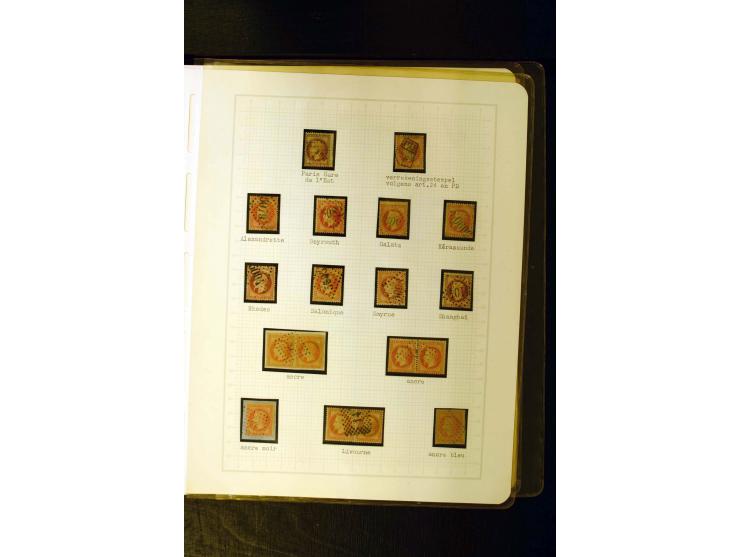 1849/1870, meist gestempelte Spezialsammlung mit einigen hundert Marken, schönen Briefstücken und vielen Briefen, dabei Paare