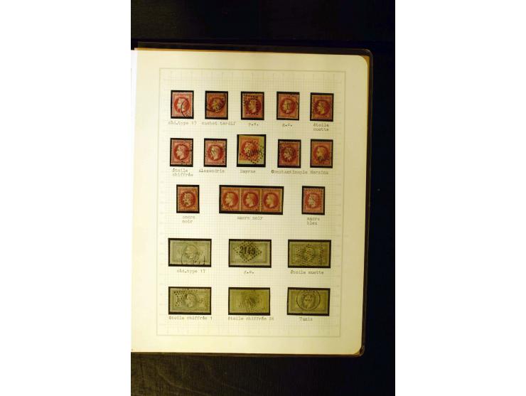 1849/1870, meist gestempelte Spezialsammlung mit einigen hundert Marken, schönen Briefstücken und vielen Briefen, dabei Paare