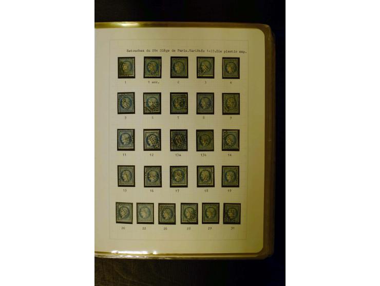 1849/1870, meist gestempelte Spezialsammlung mit einigen hundert Marken, schönen Briefstücken und vielen Briefen, dabei Paare