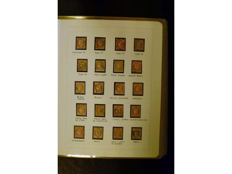 1849/1870, meist gestempelte Spezialsammlung mit einigen hundert Marken, schönen Briefstücken und vielen Briefen, dabei Paare