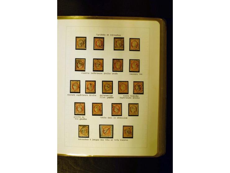 1849/1870, meist gestempelte Spezialsammlung mit einigen hundert Marken, schönen Briefstücken und vielen Briefen, dabei Paare