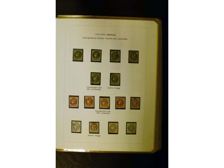 1849/1870, meist gestempelte Spezialsammlung mit einigen hundert Marken, schönen Briefstücken und vielen Briefen, dabei Paare