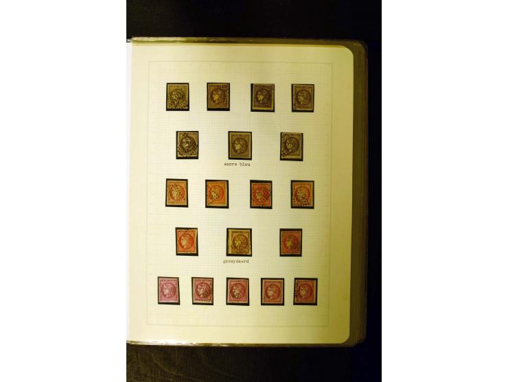 1849/1870, meist gestempelte Spezialsammlung mit einigen hundert Marken, schönen Briefstücken und vielen Briefen, dabei Paare