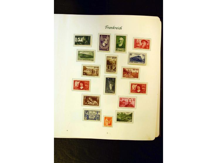 1849/1959, postfrische, ungebrauchte und gestempelte Sammlung mit vielen guten Ausgaben wie Mi.-Nr. 311, 321, Bl.1, 3, Porto,
