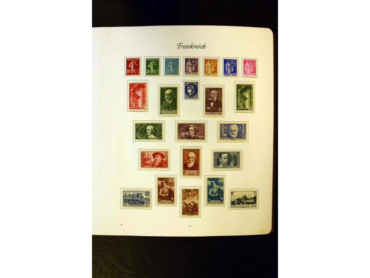 1849/1959, postfrische, ungebrauchte und gestempelte Sammlung mit vielen guten Ausgaben wie Mi.-Nr. 311, 321, Bl.1, 3, Porto,