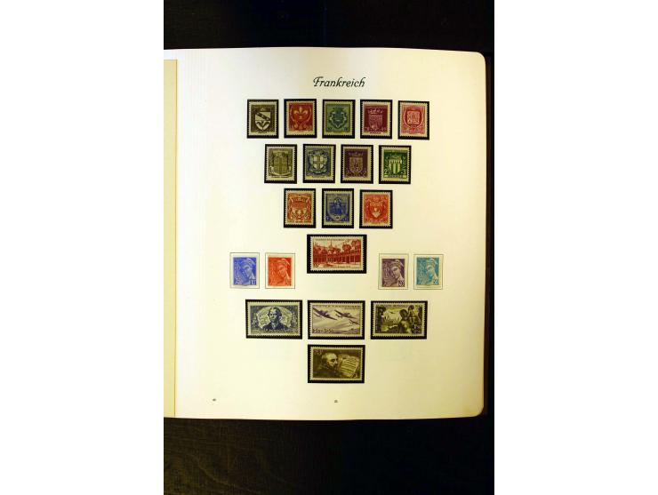 1849/1959, postfrische, ungebrauchte und gestempelte Sammlung mit vielen guten Ausgaben wie Mi.-Nr. 311, 321, Bl.1, 3, Porto,
