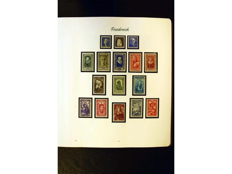 1849/1959, postfrische, ungebrauchte und gestempelte Sammlung mit vielen guten Ausgaben wie Mi.-Nr. 311, 321, Bl.1, 3, Porto,