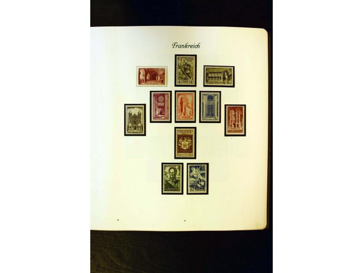1849/1959, postfrische, ungebrauchte und gestempelte Sammlung mit vielen guten Ausgaben wie Mi.-Nr. 311, 321, Bl.1, 3, Porto,