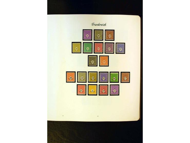1849/1959, postfrische, ungebrauchte und gestempelte Sammlung mit vielen guten Ausgaben wie Mi.-Nr. 311, 321, Bl.1, 3, Porto,