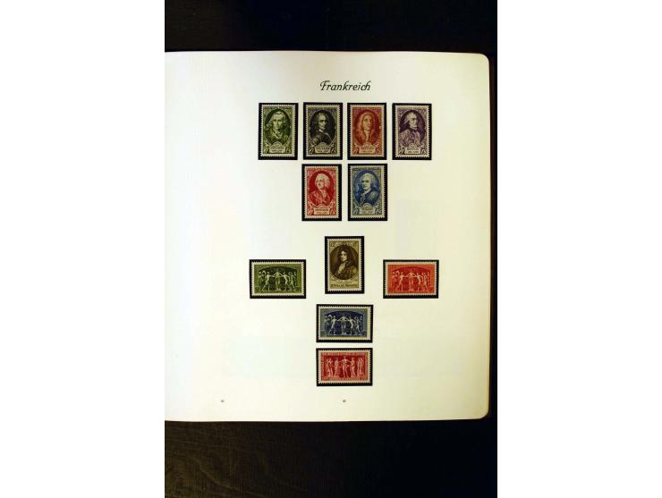 1849/1959, postfrische, ungebrauchte und gestempelte Sammlung mit vielen guten Ausgaben wie Mi.-Nr. 311, 321, Bl.1, 3, Porto,