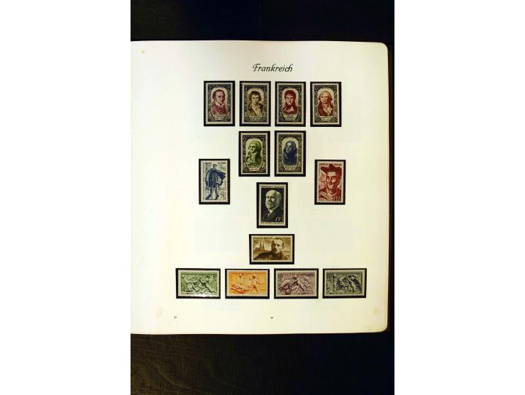 1849/1959, postfrische, ungebrauchte und gestempelte Sammlung mit vielen guten Ausgaben wie Mi.-Nr. 311, 321, Bl.1, 3, Porto,