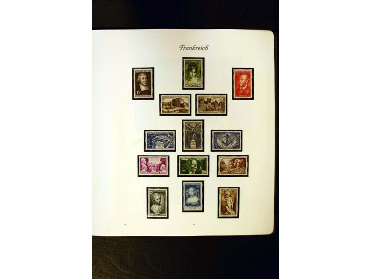 1849/1959, postfrische, ungebrauchte und gestempelte Sammlung mit vielen guten Ausgaben wie Mi.-Nr. 311, 321, Bl.1, 3, Porto,
