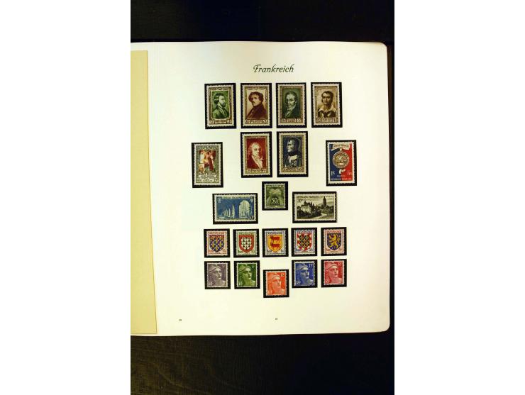 1849/1959, postfrische, ungebrauchte und gestempelte Sammlung mit vielen guten Ausgaben wie Mi.-Nr. 311, 321, Bl.1, 3, Porto,