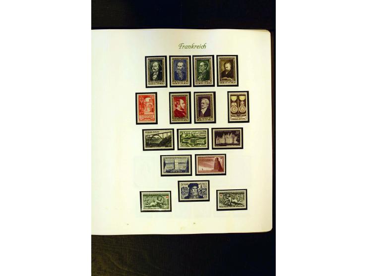 1849/1959, postfrische, ungebrauchte und gestempelte Sammlung mit vielen guten Ausgaben wie Mi.-Nr. 311, 321, Bl.1, 3, Porto,