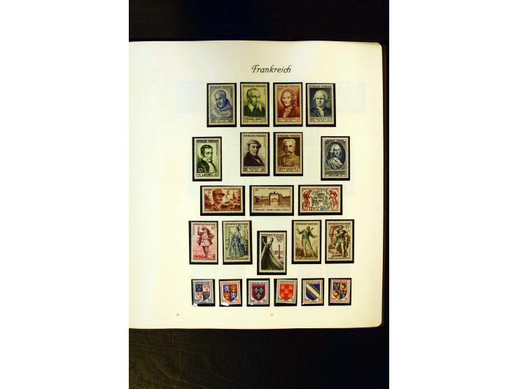 1849/1959, postfrische, ungebrauchte und gestempelte Sammlung mit vielen guten Ausgaben wie Mi.-Nr. 311, 321, Bl.1, 3, Porto,