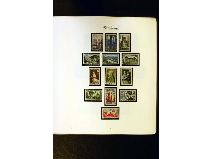 1849/1959, postfrische, ungebrauchte und gestempelte Sammlung mit vielen guten Ausgaben wie Mi.-Nr. 311, 321, Bl.1, 3, Porto,