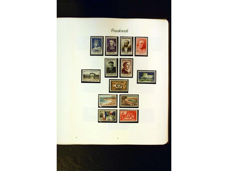 1849/1959, postfrische, ungebrauchte und gestempelte Sammlung mit vielen guten Ausgaben wie Mi.-Nr. 311, 321, Bl.1, 3, Porto,