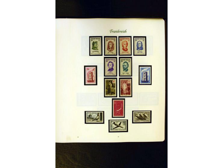 1849/1959, postfrische, ungebrauchte und gestempelte Sammlung mit vielen guten Ausgaben wie Mi.-Nr. 311, 321, Bl.1, 3, Porto,