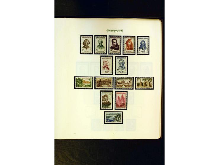 1849/1959, postfrische, ungebrauchte und gestempelte Sammlung mit vielen guten Ausgaben wie Mi.-Nr. 311, 321, Bl.1, 3, Porto,