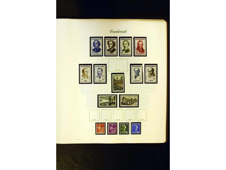 1849/1959, postfrische, ungebrauchte und gestempelte Sammlung mit vielen guten Ausgaben wie Mi.-Nr. 311, 321, Bl.1, 3, Porto,