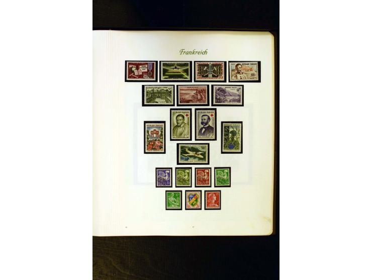 1849/1959, postfrische, ungebrauchte und gestempelte Sammlung mit vielen guten Ausgaben wie Mi.-Nr. 311, 321, Bl.1, 3, Porto,