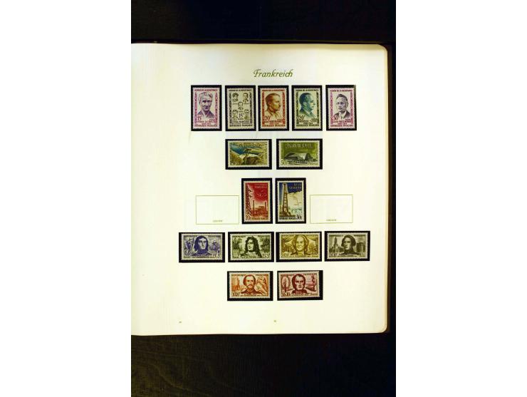 1849/1959, postfrische, ungebrauchte und gestempelte Sammlung mit vielen guten Ausgaben wie Mi.-Nr. 311, 321, Bl.1, 3, Porto,