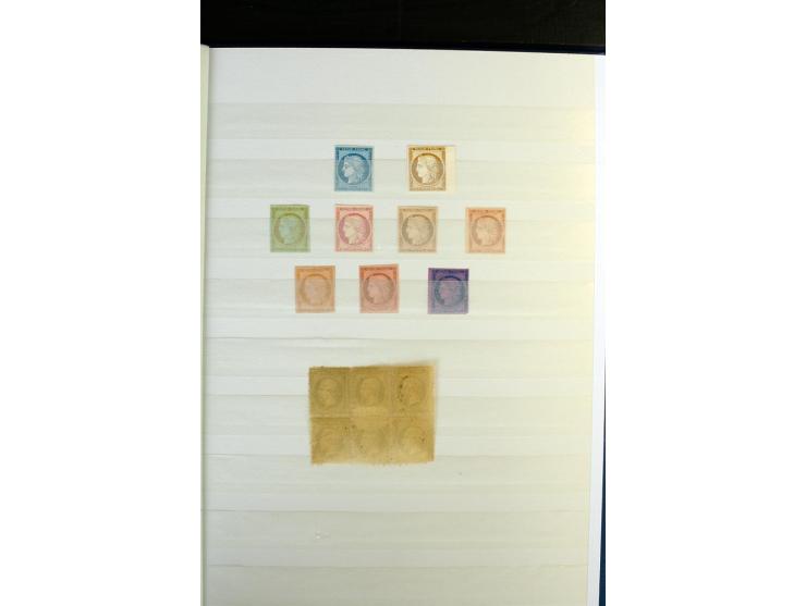 1849/1900 (ca.), etwa 200 Probedrucke, Essais, etc., dabei Einzelabzüge, 'Projekt Renard', 'Coussinetsd'impression', etc.