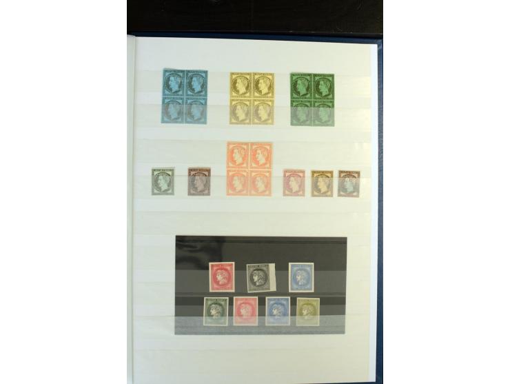 1849/1900 (ca.), etwa 200 Probedrucke, Essais, etc., dabei Einzelabzüge, 'Projekt Renard', 'Coussinetsd'impression', etc.