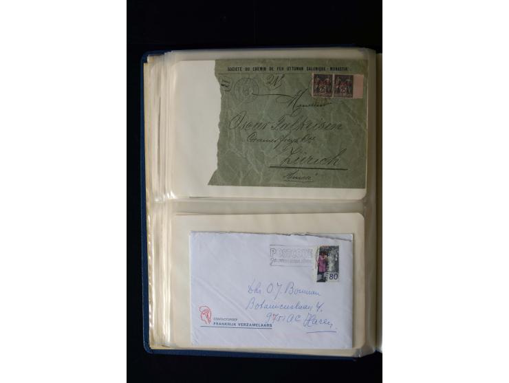 1876/1900, meist gestempelte Sammlung der Allegorie-Ausgaben inkl. einiger Doubletten mit vielen Briefen und Besonderheiten, 