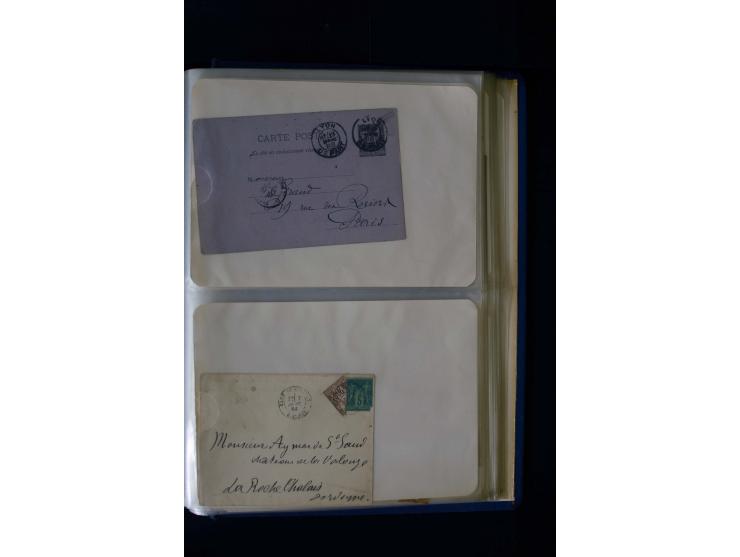 1876/1900, meist gestempelte Sammlung der Allegorie-Ausgaben inkl. einiger Doubletten mit vielen Briefen und Besonderheiten, 