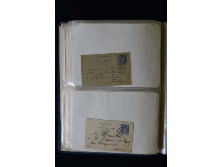 1876/1900, meist gestempelte Sammlung der Allegorie-Ausgaben inkl. einiger Doubletten mit vielen Briefen und Besonderheiten, 