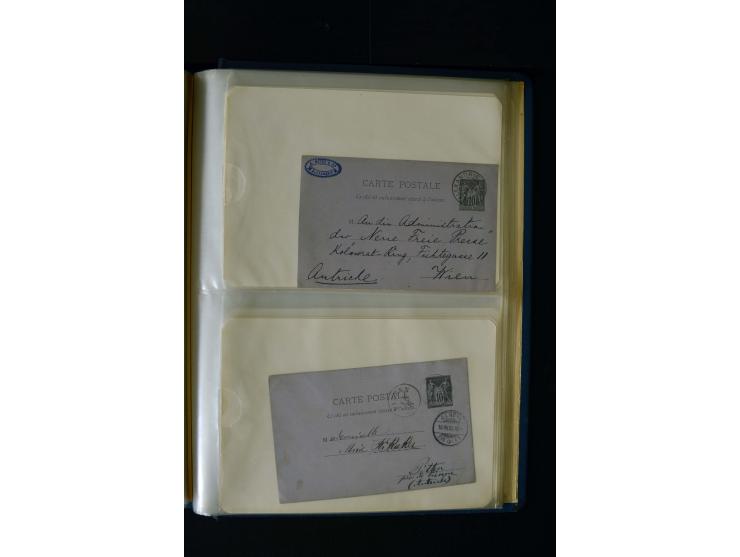 1876/1900, meist gestempelte Sammlung der Allegorie-Ausgaben inkl. einiger Doubletten mit vielen Briefen und Besonderheiten, 