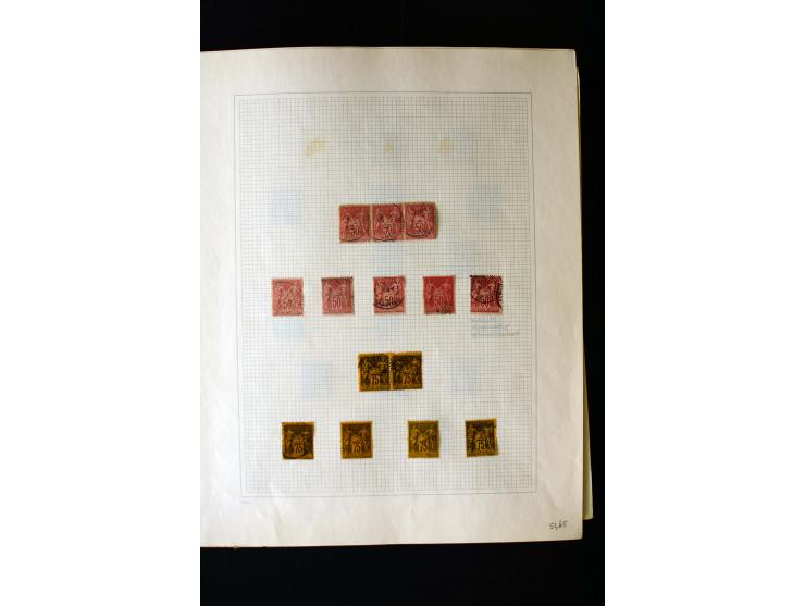 1876/1900, meist gestempelte Sammlung der Allegorie-Ausgaben inkl. einiger Doubletten mit vielen Briefen und Besonderheiten, 