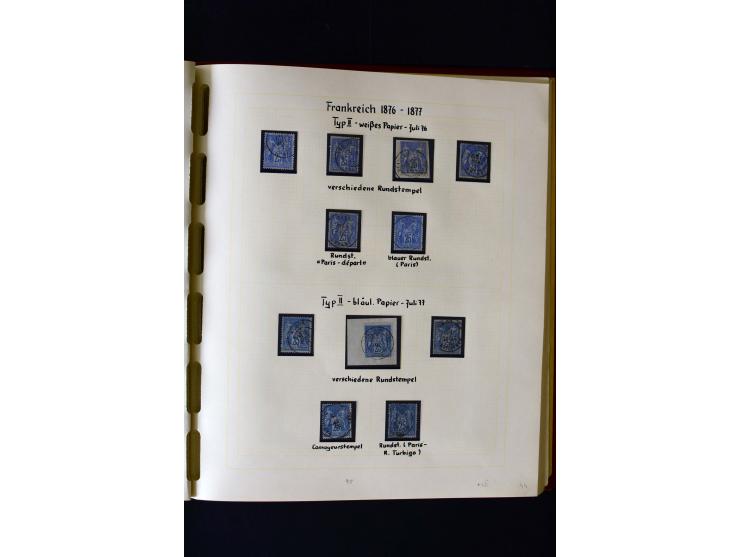 1876/1900, meist gestempelte Sammlung der Allegorie-Ausgaben inkl. einiger Doubletten mit vielen Briefen und Besonderheiten, 