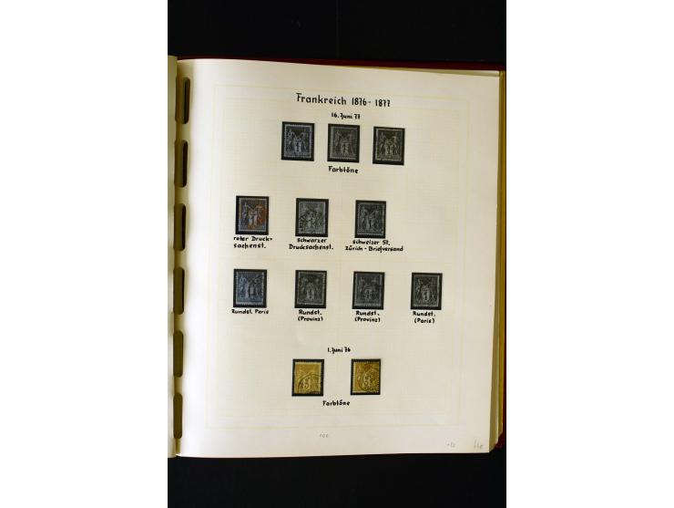 1876/1900, meist gestempelte Sammlung der Allegorie-Ausgaben inkl. einiger Doubletten mit vielen Briefen und Besonderheiten, 