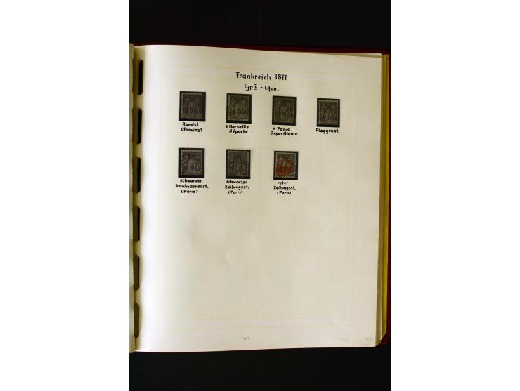 1876/1900, meist gestempelte Sammlung der Allegorie-Ausgaben inkl. einiger Doubletten mit vielen Briefen und Besonderheiten, 