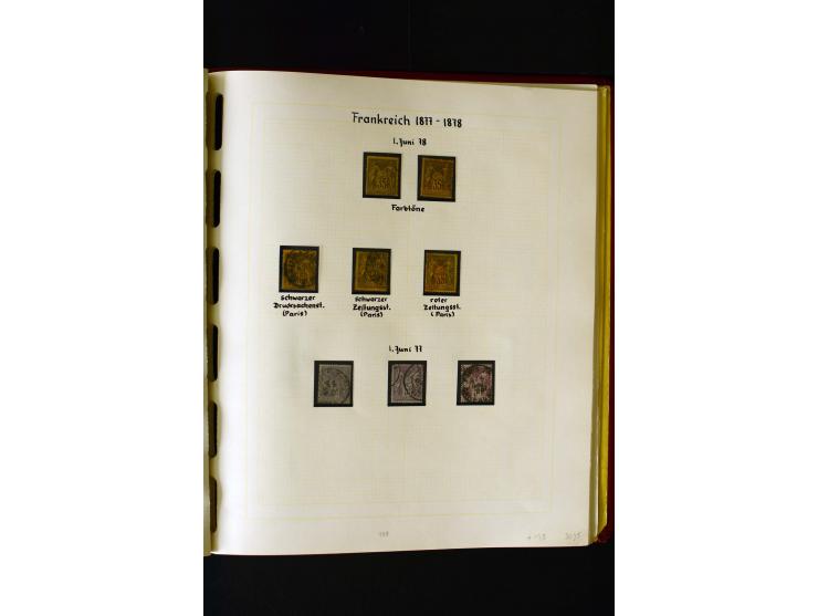 1876/1900, meist gestempelte Sammlung der Allegorie-Ausgaben inkl. einiger Doubletten mit vielen Briefen und Besonderheiten, 