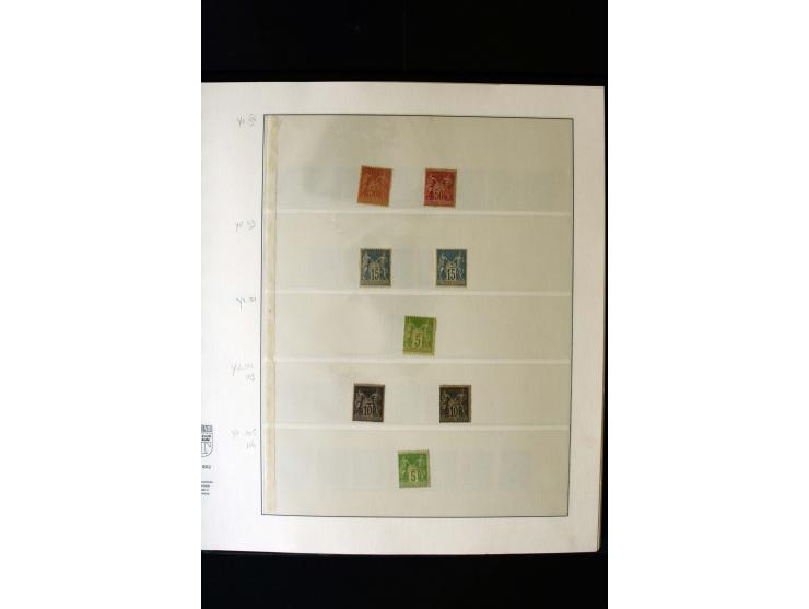 1876/1900, meist gestempelte Sammlung der Allegorie-Ausgaben inkl. einiger Doubletten mit vielen Briefen und Besonderheiten, 