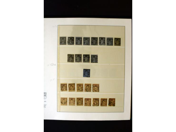 1876/1900, meist gestempelte Sammlung der Allegorie-Ausgaben inkl. einiger Doubletten mit vielen Briefen und Besonderheiten, 