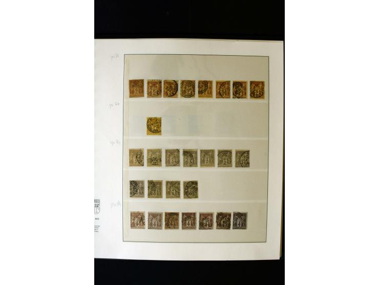1876/1900, meist gestempelte Sammlung der Allegorie-Ausgaben inkl. einiger Doubletten mit vielen Briefen und Besonderheiten, 