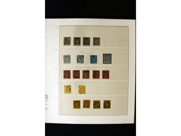 1876/1900, meist gestempelte Sammlung der Allegorie-Ausgaben inkl. einiger Doubletten mit vielen Briefen und Besonderheiten, 