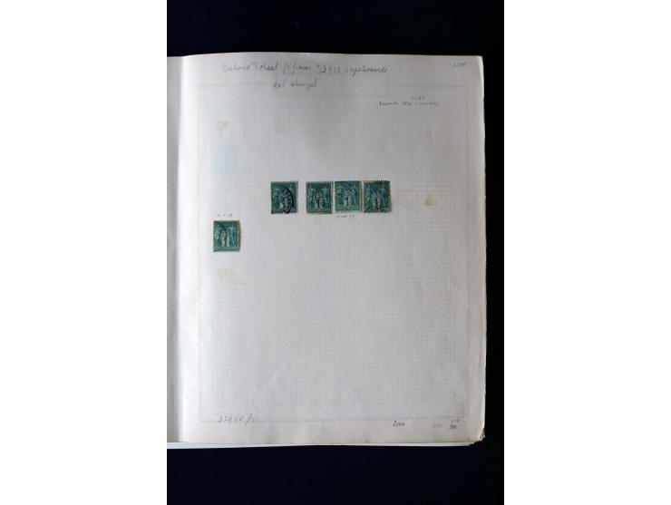 1876/1900, meist gestempelte Sammlung der Allegorie-Ausgaben inkl. einiger Doubletten mit vielen Briefen und Besonderheiten, 
