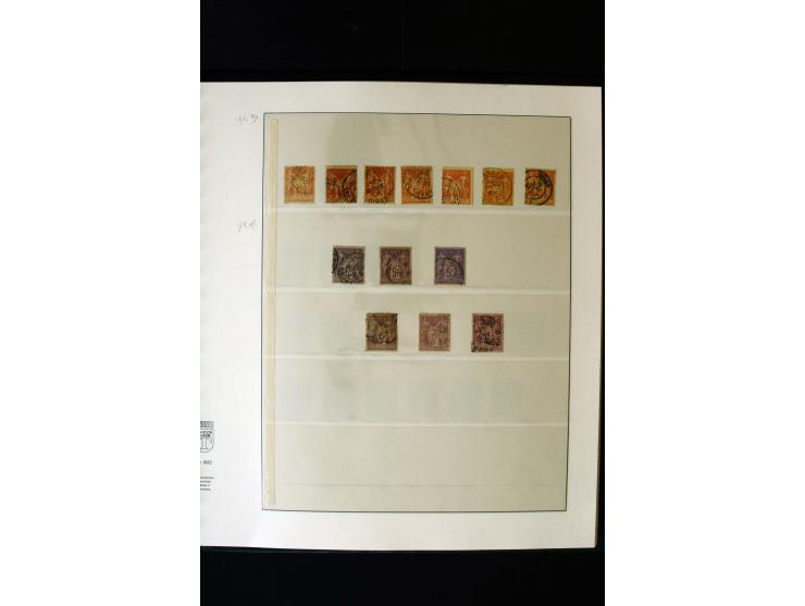 1876/1900, meist gestempelte Sammlung der Allegorie-Ausgaben inkl. einiger Doubletten mit vielen Briefen und Besonderheiten, 