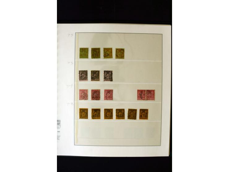 1876/1900, meist gestempelte Sammlung der Allegorie-Ausgaben inkl. einiger Doubletten mit vielen Briefen und Besonderheiten, 
