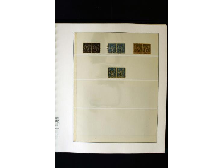 1876/1900, meist gestempelte Sammlung der Allegorie-Ausgaben inkl. einiger Doubletten mit vielen Briefen und Besonderheiten, 