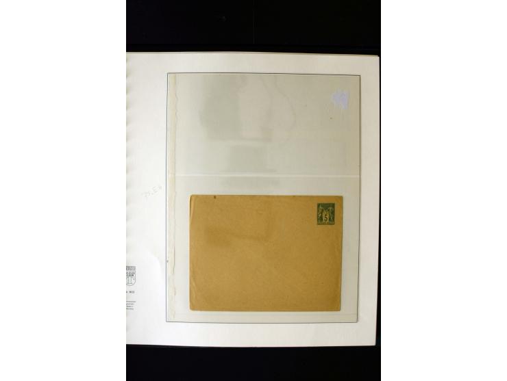 1876/1900, meist gestempelte Sammlung der Allegorie-Ausgaben inkl. einiger Doubletten mit vielen Briefen und Besonderheiten, 