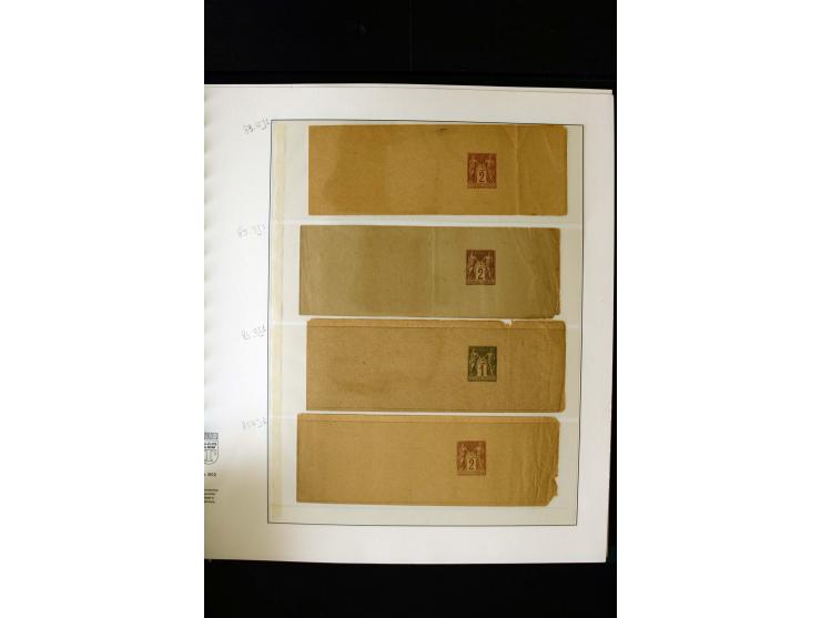 1876/1900, meist gestempelte Sammlung der Allegorie-Ausgaben inkl. einiger Doubletten mit vielen Briefen und Besonderheiten, 