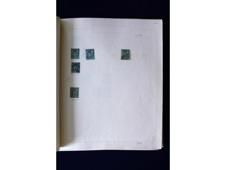 1876/1900, meist gestempelte Sammlung der Allegorie-Ausgaben inkl. einiger Doubletten mit vielen Briefen und Besonderheiten, 