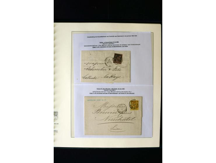 1876/1900, meist gestempelte Sammlung der Allegorie-Ausgaben inkl. einiger Doubletten mit vielen Briefen und Besonderheiten, 