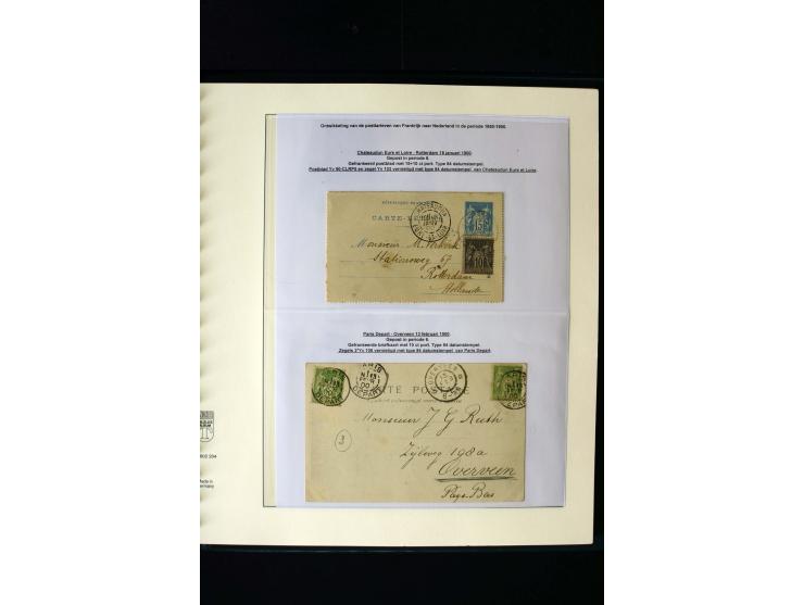 1876/1900, meist gestempelte Sammlung der Allegorie-Ausgaben inkl. einiger Doubletten mit vielen Briefen und Besonderheiten, 